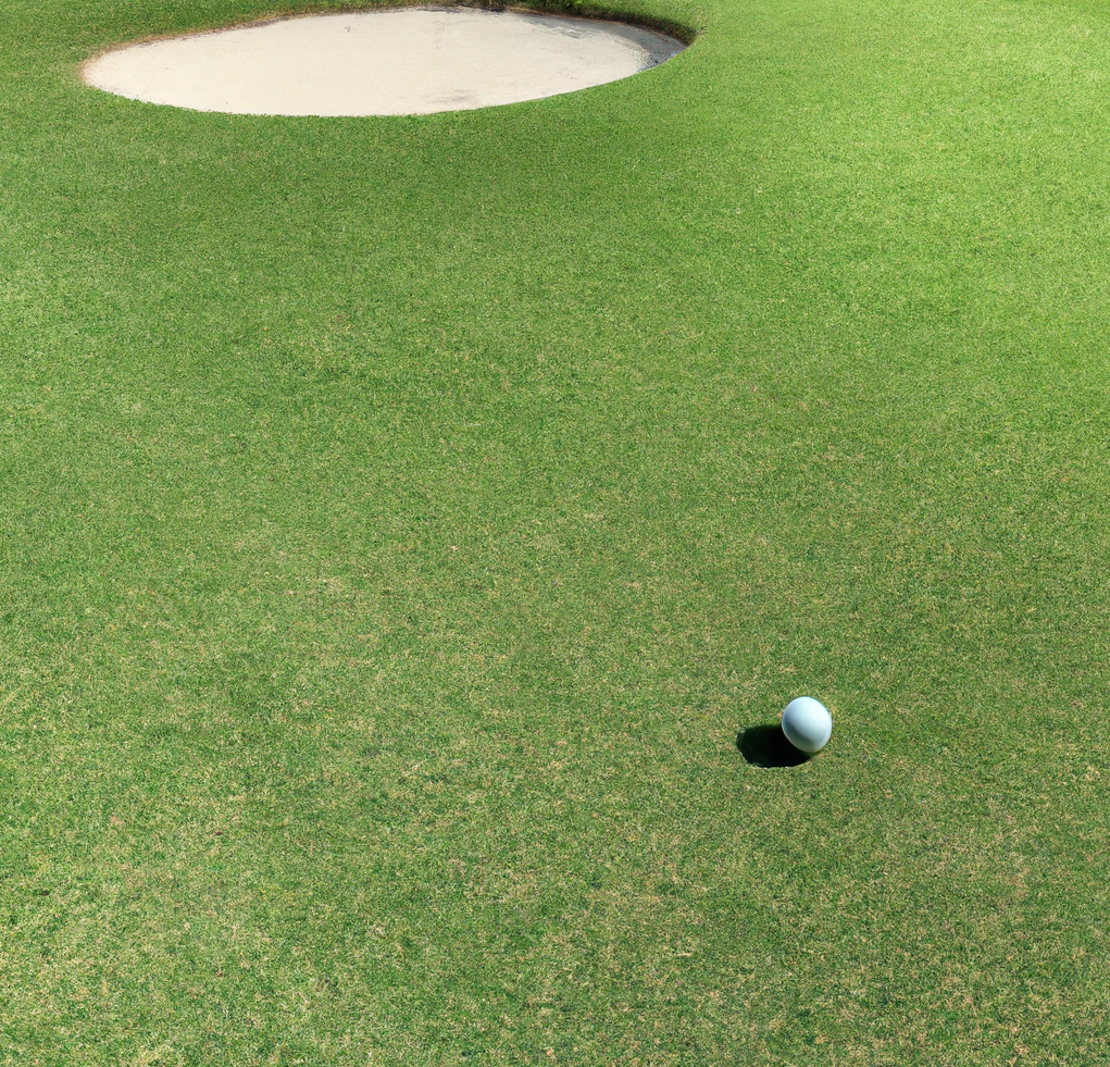 Funny golf sayings, golf ball near sand trap
